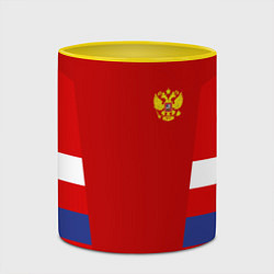 Кружка 3D Russia: Sport Tricolor, цвет: 3D-белый + желтый — фото 2