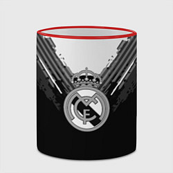 Кружка 3D FC Real Madrid: Black Style, цвет: 3D-красный кант — фото 2