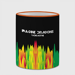 Кружка 3D Imagine Dragons: Radioactive, цвет: 3D-оранжевый кант — фото 2