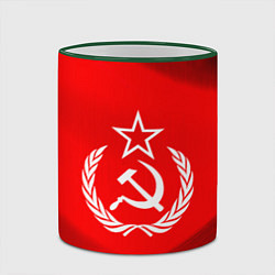 Кружка 3D Патриот СССР, цвет: 3D-зеленый кант — фото 2
