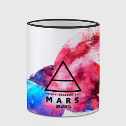 Кружка 3D 30 Seconds to Mars, цвет: 3D-черный кант — фото 2