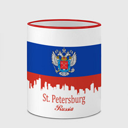 Кружка 3D St. Petersburg: Russia, цвет: 3D-красный кант — фото 2