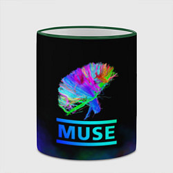 Кружка 3D Muse: Neon Flower, цвет: 3D-зеленый кант — фото 2