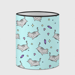 Кружка 3D Кавайные котики, цвет: 3D-черный кант — фото 2