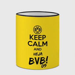 Кружка 3D Keep Calm & Heja BVB, цвет: 3D-черный кант — фото 2