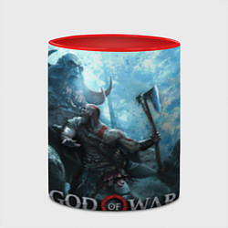 Кружка 3D God of War: Dynasty, цвет: 3D-белый + красный — фото 2