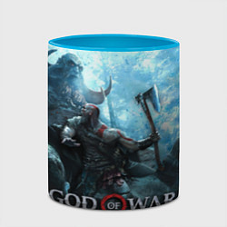 Кружка 3D God of War: Dynasty, цвет: 3D-белый + небесно-голубой — фото 2