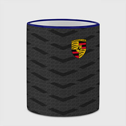 Кружка 3D Porsche: Grey Sport, цвет: 3D-синий кант — фото 2