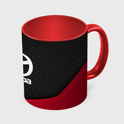 Кружка 3D Mazda: Grey Carbon, цвет: 3D-белый + красный