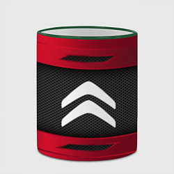 Кружка 3D Citroen Sport, цвет: 3D-зеленый кант — фото 2