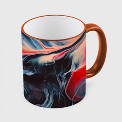Кружка 3D Abstract collection, цвет: 3D-оранжевый кант