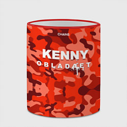 Кружка 3D Kenny: Obladaet Camo, цвет: 3D-красный кант — фото 2