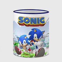 Кружка 3D Sonic Stories, цвет: 3D-синий кант — фото 2