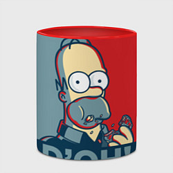 Кружка 3D Homer Simpson DOH!, цвет: 3D-белый + красный — фото 2