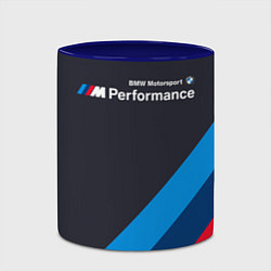 Кружка 3D BMW M Performance, цвет: 3D-белый + синий — фото 2
