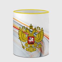 Кружка 3D Россия необъятная, цвет: 3D-желтый кант — фото 2