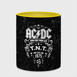 Кружка 3D AC/DC: Run For Your Life, цвет: 3D-белый + желтый — фото 2