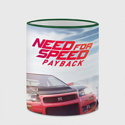 Кружка 3D Need for Speed: Payback, цвет: 3D-зеленый кант — фото 2