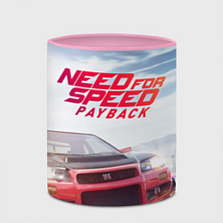 Кружка 3D Need for Speed: Payback, цвет: 3D-белый + розовый — фото 2