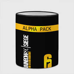 Кружка 3D Rainbow Six Siege: Alpha Pack, цвет: 3D-черный кант — фото 2
