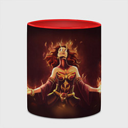 Кружка 3D Lina: Hell Flame, цвет: 3D-белый + красный — фото 2
