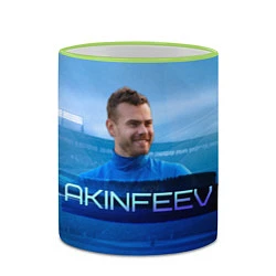 Кружка 3D Akinfeev, цвет: 3D-светло-зеленый кант — фото 2