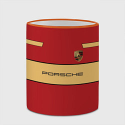 Кружка 3D Porsche Design, цвет: 3D-оранжевый кант — фото 2