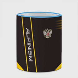 Кружка 3D Alpinism: Yellow Russia, цвет: 3D-небесно-голубой кант — фото 2