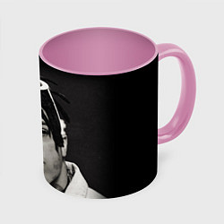 Кружка 3D XXXTentacion, цвет: 3D-белый + розовый