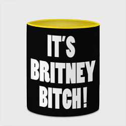 Кружка 3D It's Britney Bitch, цвет: 3D-белый + желтый — фото 2