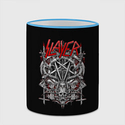 Кружка 3D Slayer: Hell Goat, цвет: 3D-небесно-голубой кант — фото 2