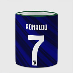 Кружка 3D Ronaldo 7: Blue Sport, цвет: 3D-зеленый кант — фото 2