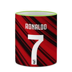 Кружка 3D Ronaldo 7: Red Sport, цвет: 3D-светло-зеленый кант — фото 2