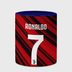 Кружка 3D Ronaldo 7: Red Sport, цвет: 3D-белый + синий — фото 2