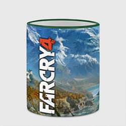 Кружка 3D Far Cry 4: Ice Mountains, цвет: 3D-зеленый кант — фото 2