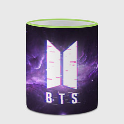 Кружка 3D BTS: Violet Space, цвет: 3D-светло-зеленый кант — фото 2