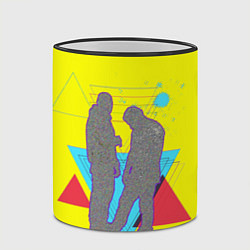 Кружка 3D HammAli & Navai: Yellow Style, цвет: 3D-черный кант — фото 2