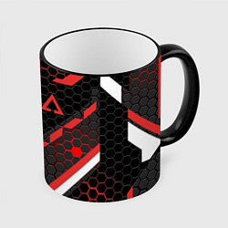 Кружка 3D CS:GO CYREX CARBON, цвет: 3D-черный кант