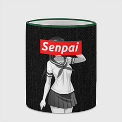 Кружка 3D Senpai: School Girl, цвет: 3D-зеленый кант — фото 2