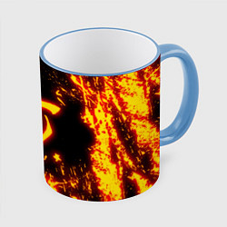 Кружка 3D DOOM: The Crucible, цвет: 3D-небесно-голубой кант