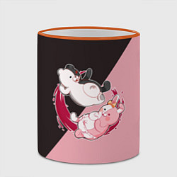 Кружка 3D MONOKUMA X MONOMI, цвет: 3D-оранжевый кант — фото 2