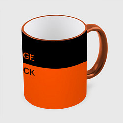 Кружка 3D Orange Is the New Black, цвет: 3D-оранжевый кант