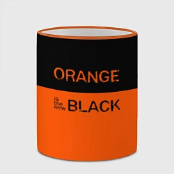 Кружка 3D Orange Is the New Black, цвет: 3D-оранжевый кант — фото 2