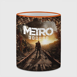 Кружка 3D Metro Exodus: Sunset, цвет: 3D-оранжевый кант — фото 2