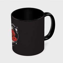 Кружка 3D Black Cat, Black Coffee, цвет: 3D-белый + черный