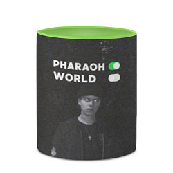 Кружка 3D Pharaon On, World Off, цвет: 3D-белый + светло-зеленый — фото 2