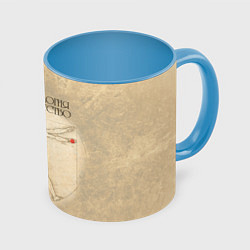 Кружка 3D Травматология как искусство, цвет: 3D-белый + небесно-голубой