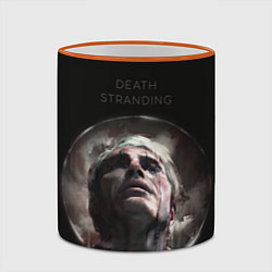 Кружка 3D Death Stranding: Mads Mikkelsen, цвет: 3D-оранжевый кант — фото 2