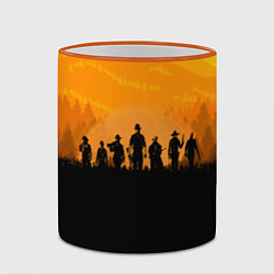 Кружка 3D Red Dead Redemption: Orange Sun, цвет: 3D-оранжевый кант — фото 2