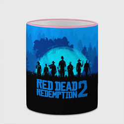 Кружка 3D RDR 2: Blue Style, цвет: 3D-розовый кант — фото 2